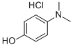 Structure of p-(dimethylamino)phenol hydrochloride