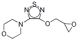 4-[4-(oxiran-2-ylmethoxy)-1,2,5-thiadiazol-3-yl]morpholine结构式
