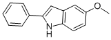 Structure of 1H-INDOLE, 5-METHOXY-2-PHENYL-