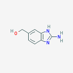 1H-BENZO[D]IMIDAZOLE-5-METHANOL,2-AMINO-结构式