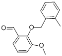 Structure of 3-METHOXY-2-[(2-METHYLBENZYL)OXY]BENZALDEHYDE