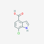 Structure of 7-CHLORO-4-INDOLE CARBOXYLIC ACID