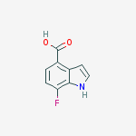 Structure of 7-Fluoro-1H-indole-4-carboxylic acid