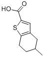 5-甲基-4,5,6,7-四氢-苯并[B]噻吩-2-羧酸结构式