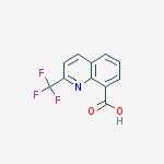 2-(trifluoromethyl)quinoline-8-carboxylic acid结构式