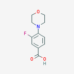 3-Fluoro-4-morpholinobenzoic Acid结构式