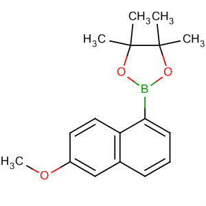 1,3,2-Dioxaborolane, 2-(6-methoxy-1-naphthalenyl)-4,4,5,5-tetramethyl-结构式