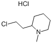 Structure of 2-(2-Chloroethyl)-1-methylpiperidine hydrochloride
