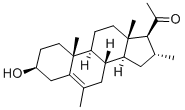 Structure of 3-BETA-HYDROXY-6,16-ALPHA-DIMETHYL-5-PREGNEN-20-ONE