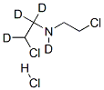 2-Chloro-N-(2-chloroethyl-2,2-d2)ethan-2,2-d2-amine Hydrochloride结构式