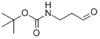 (3-氧代丙基)氨基甲酸叔丁酯结构式