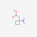 Cyclobutaneacetic acid, 1-?amino-结构式