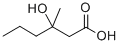 Structure of 3-HYDROXY-3-METHYLHEXANOIC ACID