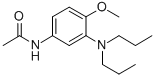 3-(N,N-二丙基)氨基-4-甲氧基乙酰苯胺结构式