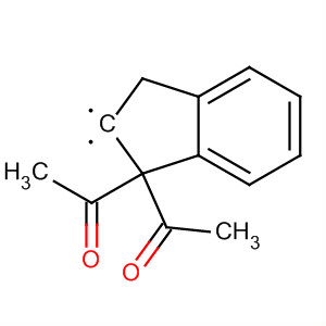 Structure of Ethanone, 1,1'-(1,3-dihydro-2H-inden-2-ylidene)bis-