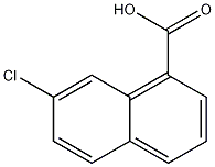 Structure of 1-Naphthalenecarboxylic acid, 7-chloro-