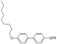 Structure of 4-(nonyloxy)[1,1-biphenyl]-4-carbonitrile
