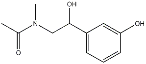 Structure of N-[(2R)-2-hydroxy-2-(3-hydroxyphenyl)ethyl]-N-methylacetamide