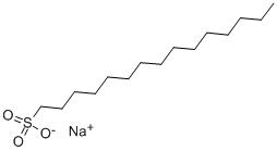 Structure of 1-PENTADECANESULFONIC ACID SODIUM SALT
