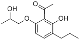 Structure of 1-[2-HYDROXY-6-(2-HYDROXYPROPOXY)-3-PROPYLPHENYL]ETHAN-1-ONE