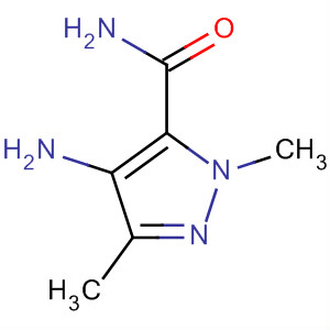 4-AMINO-N,3-DIMETHYL-1H-PYRAZOLE-5-CARBOXAMIDE结构式