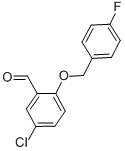 Structure of 5-CHLORO-2-[(4-FLUOROBENZYL)OXY]BENZALDEHYDE