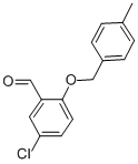 Structure of 5-CHLORO-2-[(4-METHYLBENZYL)OXY]BENZALDEHYDE