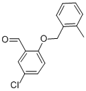 Structure of 5-CHLORO-2-[(2-METHYLBENZYL)OXY]BENZALDEHYDE