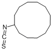 Structure of CYCLODODECYL ISOTHIOCYANATE