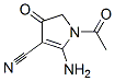 Structure of 1-Acetyl-2-amino-4,5-dihydro-4-oxo-1H-pyrrole-3-carbonitrile