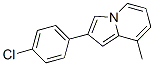 INDOLIZINE,2-(4-CHLOROPHENYL)-8-METHYL-结构式