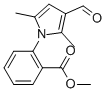 Structure of METHYL-2-(3-FORMYL-2,5-DIMETHYL-1H-PYRROL-1-YL)BENZOATE