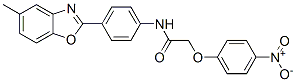 ACETAMIDE,N-[4-(5-METHYL-2-BENZOXAZOLYL)PHENYL]-2-(4-NITROPHENOXY)-结构式