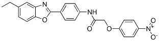 Structure of ACETAMIDE,N-[4-(5-ETHYL-2-BENZOXAZOLYL)PHENYL]-2-(4-NITROPHENOXY)-