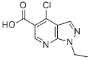 Structure of 4-CHLORO-1-ETHYL-1H-PYRAZOLO[3,4-B]PYRIDINE-5-CARBOXYLIC ACID
