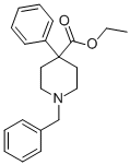 Structure of ETHYL-1-BENZYL-4-PIPERINE CARBOXYLATE