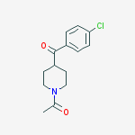 Piperidine, 1-acetyl-4-(4-chlorobenzoyl)-结构式