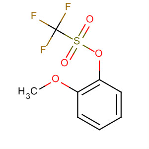 Structure of Methanesulfonic acid, trifluoro-, 2-methoxyphenyl ester