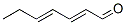 Structure of TRANS,TRANS-2,4-HEPTADIENAL