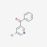 Structure of Methanone, (5-bromo-3-pyridinyl)phenyl-