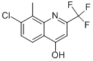 7-氯-8-甲基-4-羟基-2-(三氟甲基)喹啉结构式