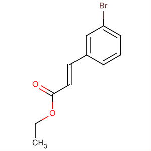 Structure of 2-Propenoic acid, 3-(3-bromophenyl)-, ethyl ester, (2E)-