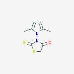 4-THIAZOLIDINONE,3-(2,5-DIMETHYL-1H-PYRROL-1-YL)-2-THIOXO-结构式