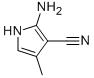 Structure of 2-amino-4-methyl-1H-pyrrole-3-carbonitrile