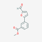 Structure of methyl 3-(5-formylfuran-2-yl)benzoate
