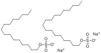 Structure of SODIUM CETYL STEARYL SULFATE