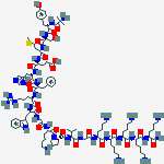 ACTH nonadecapeptide (1-19), Aib(1)-Lys(17,18,19)-结构式