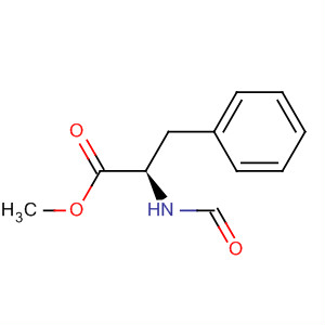 Structure of D-Phenylalanine, N-formyl-, methyl ester