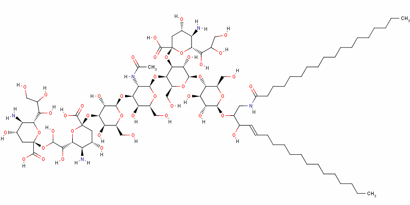 Structure of TRISIALOGANGLIOSIDE GT1B 3NA