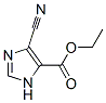 Structure of 1H-Imidazole-5-carboxylic acid, 4-cyano-, ethyl ester